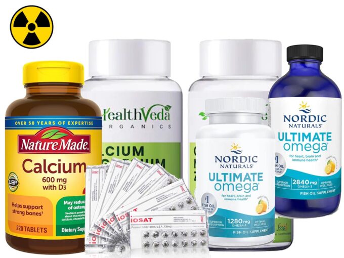 iodine, omega-3, B12, D, calcium for preppers